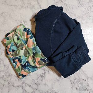 EUC Member's Mark Camo Quarter Zip Hoodie Legging Set M (7/8)